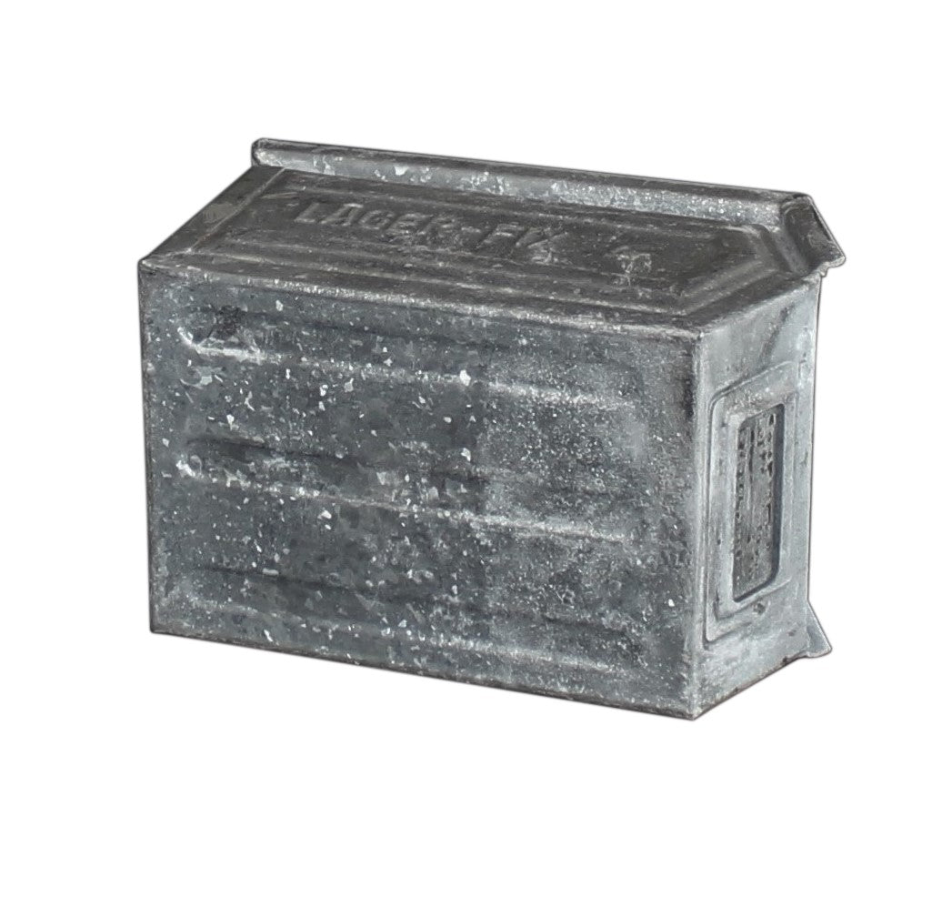 Zinc Bin, vintage