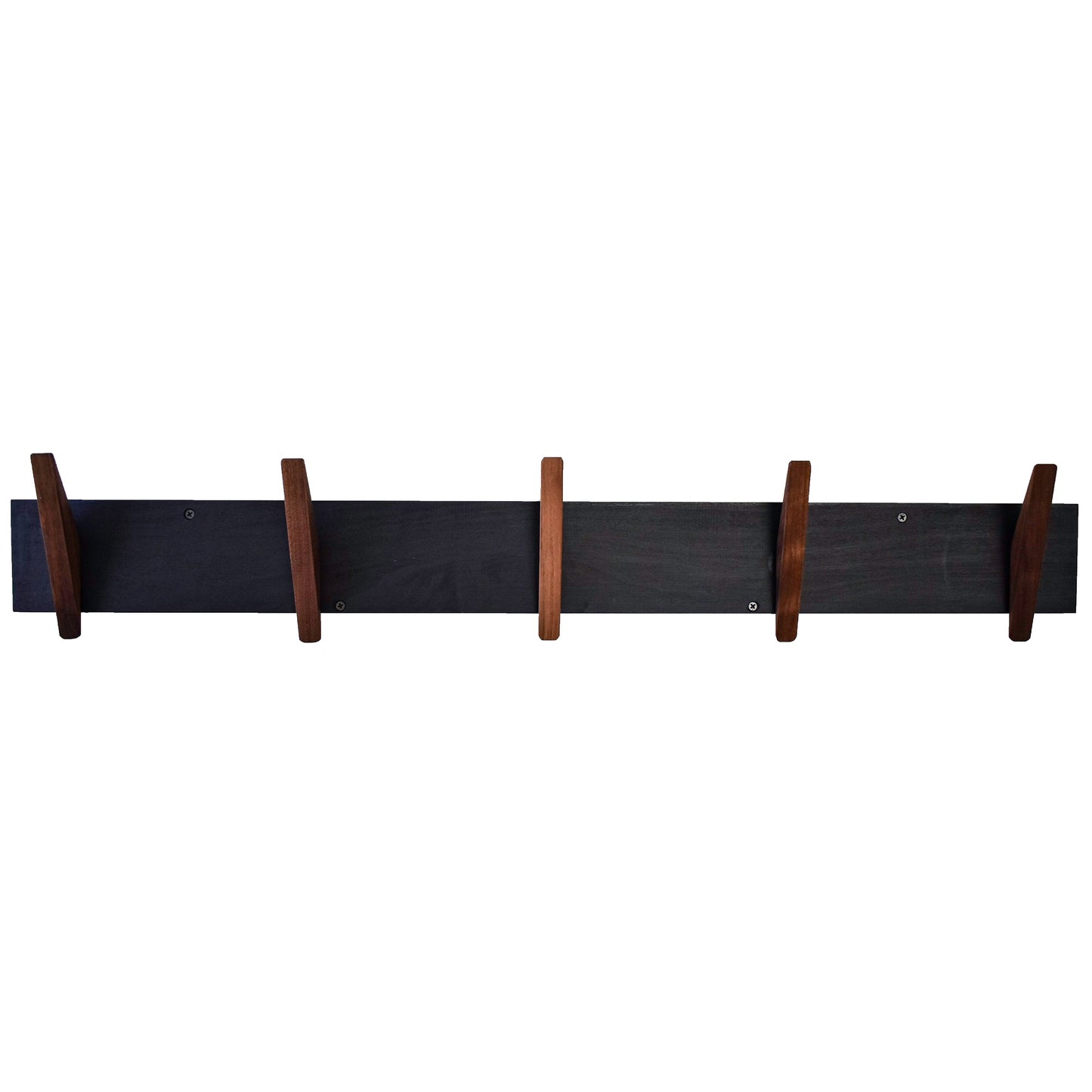 Modern Coat Rack Walnut Angular Hooks