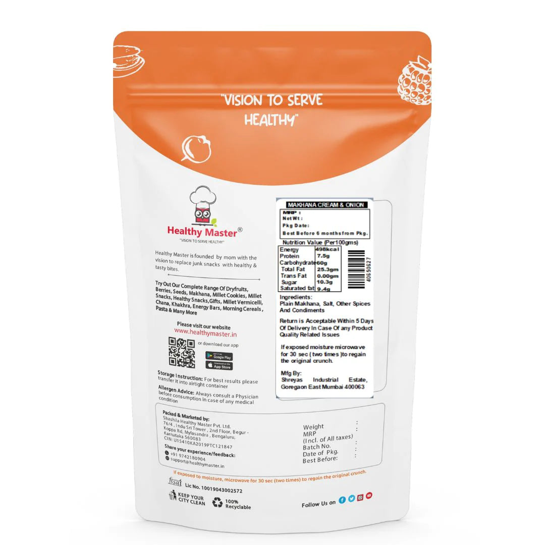Healthy Master Makhana Cream and Onion