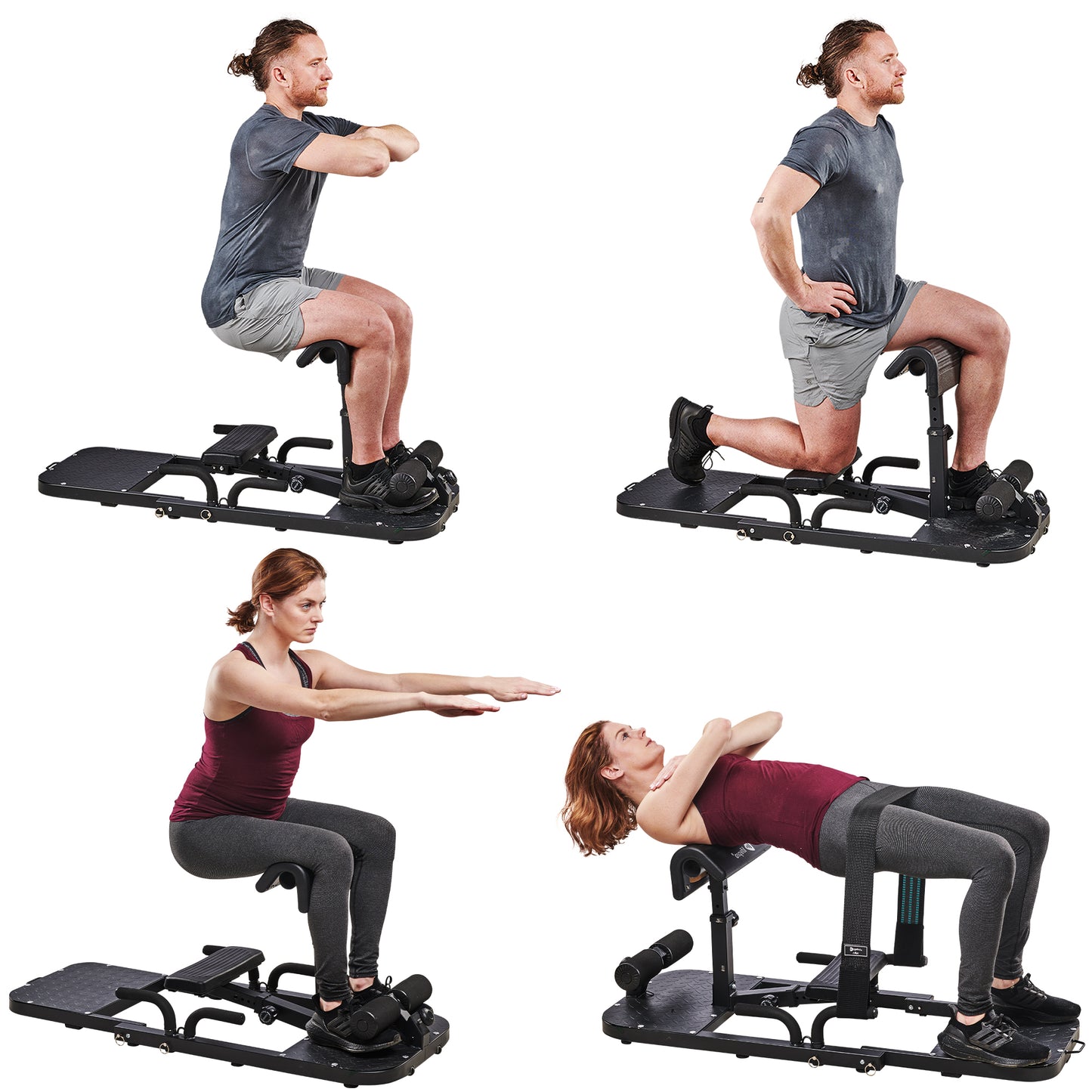 Lifepro 2-in-1 Sissy Squat Machine & Glute Machine - Premium Squat Workout Machine & Glutes Workout Equipment for Home