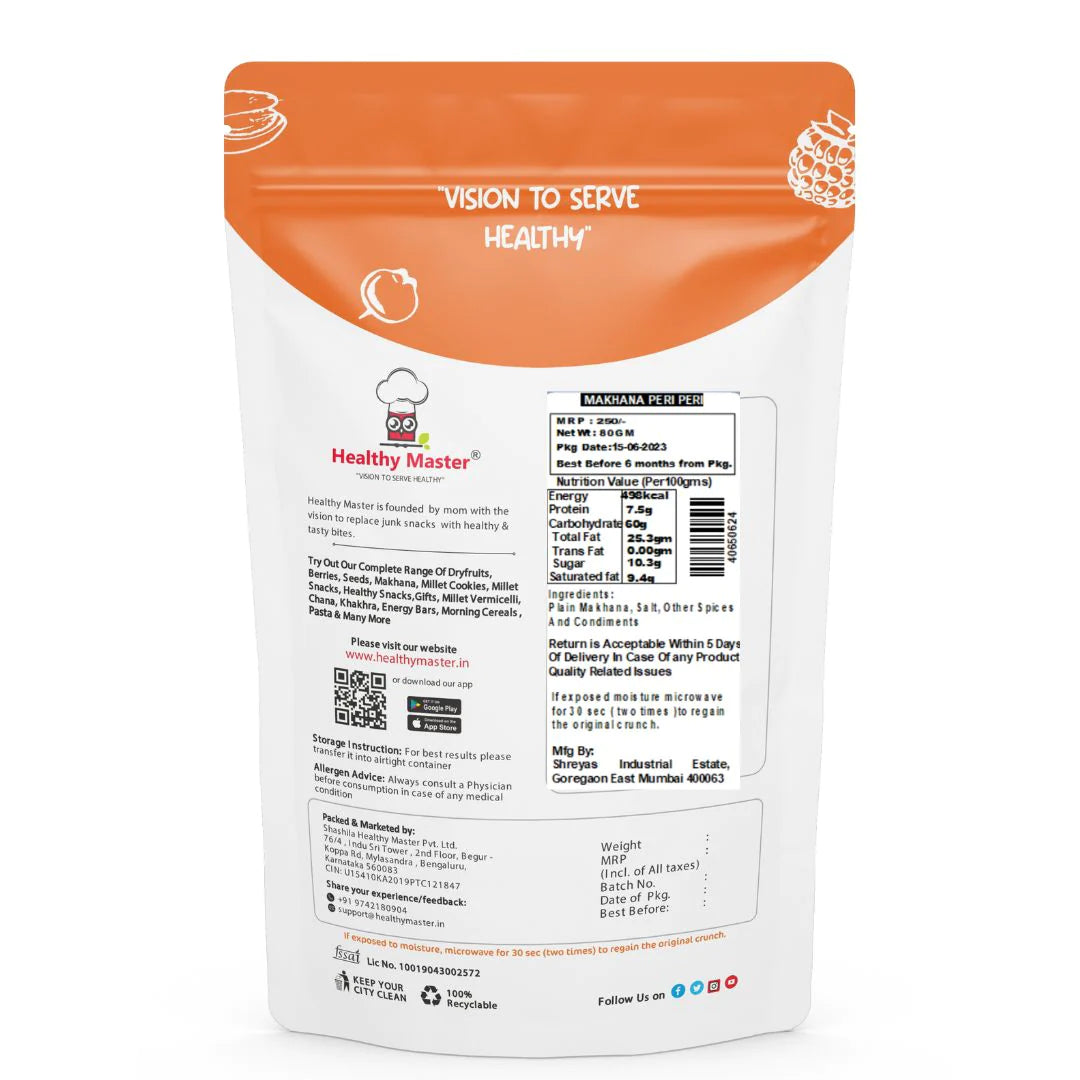 Healthy Master Makhana Peri Peri