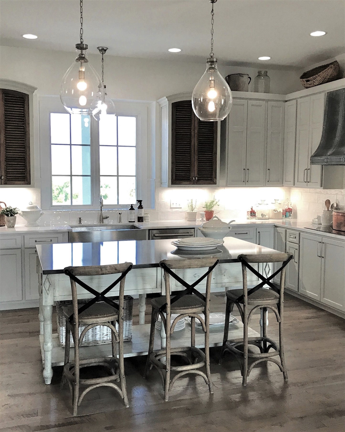Vintner's Pendant Light, 20"H