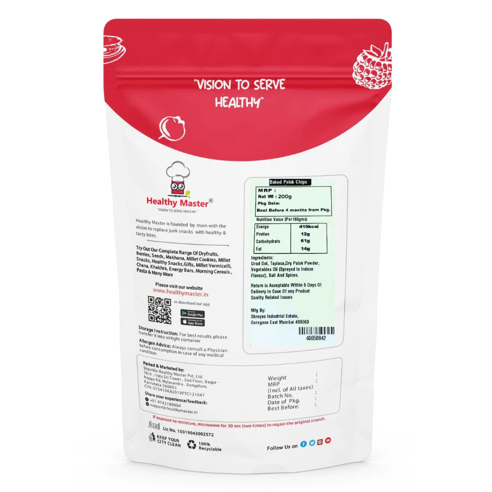 Healthy Master Palak Chips
