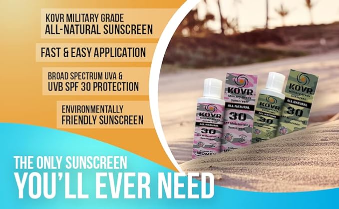 KOVR All Natural Military-Grade Sunscreen for Men