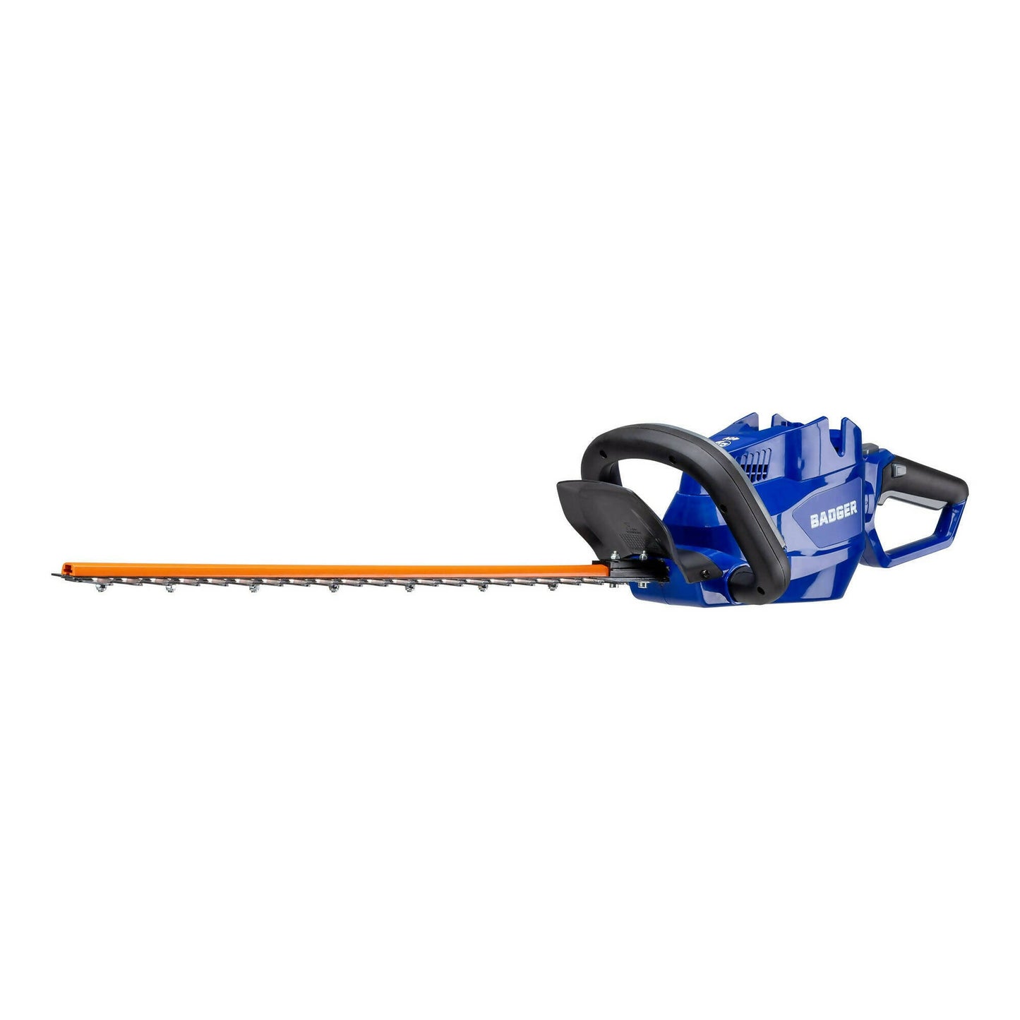 Wild Badger Power Cordless 40 Volt 24-inch Brushed Hedge Trimmer, Includes 2.0 Ah Battery and Clip-on Charger