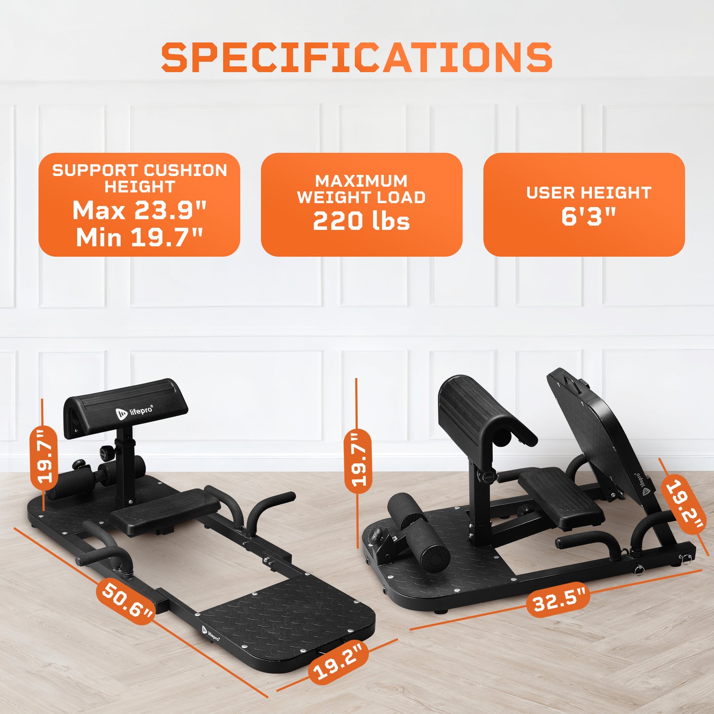Lifepro 2-in-1 Sissy Squat Machine & Glute Machine - Premium Squat Workout Machine & Glutes Workout Equipment for Home