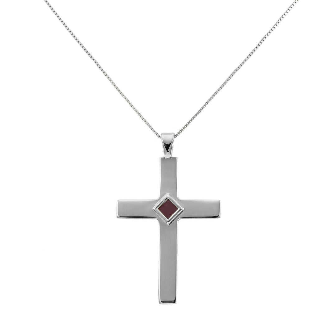 Classic Cross Necklace - Sterling Silver