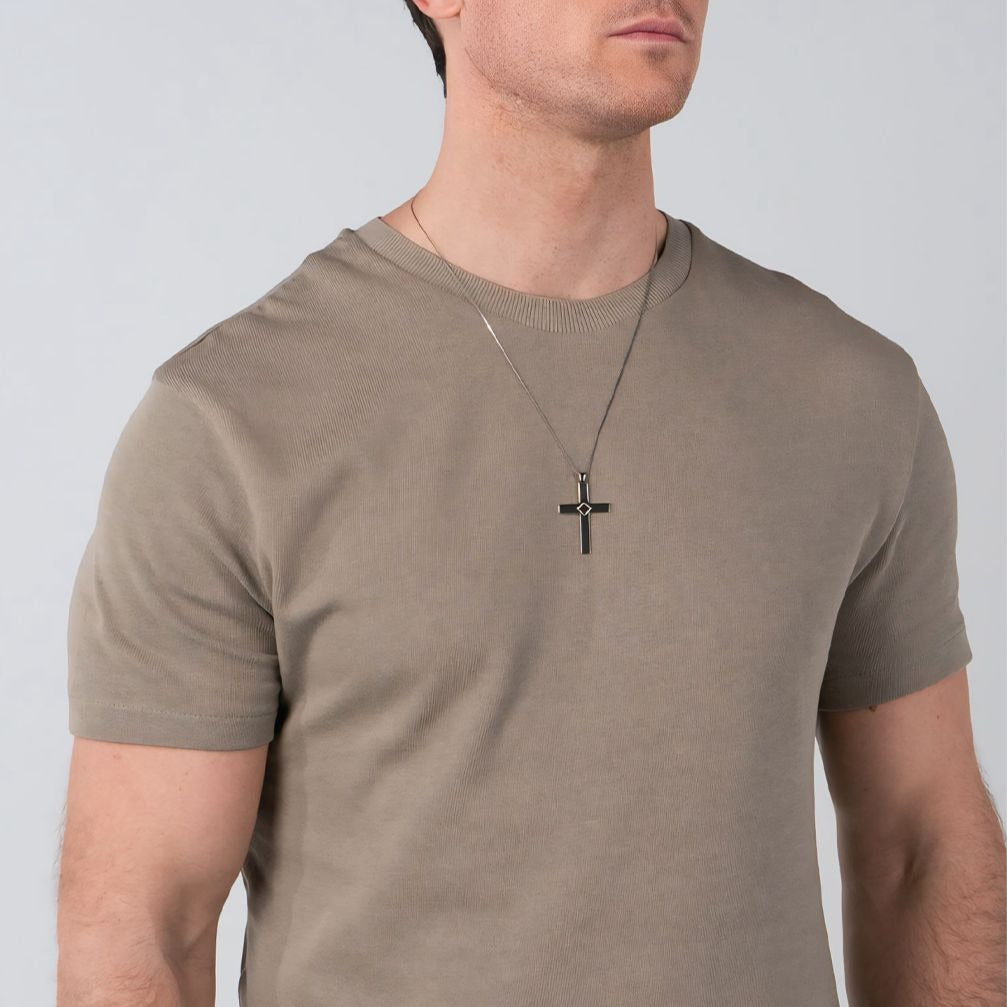 Classic Cross Necklace - Sterling Silver