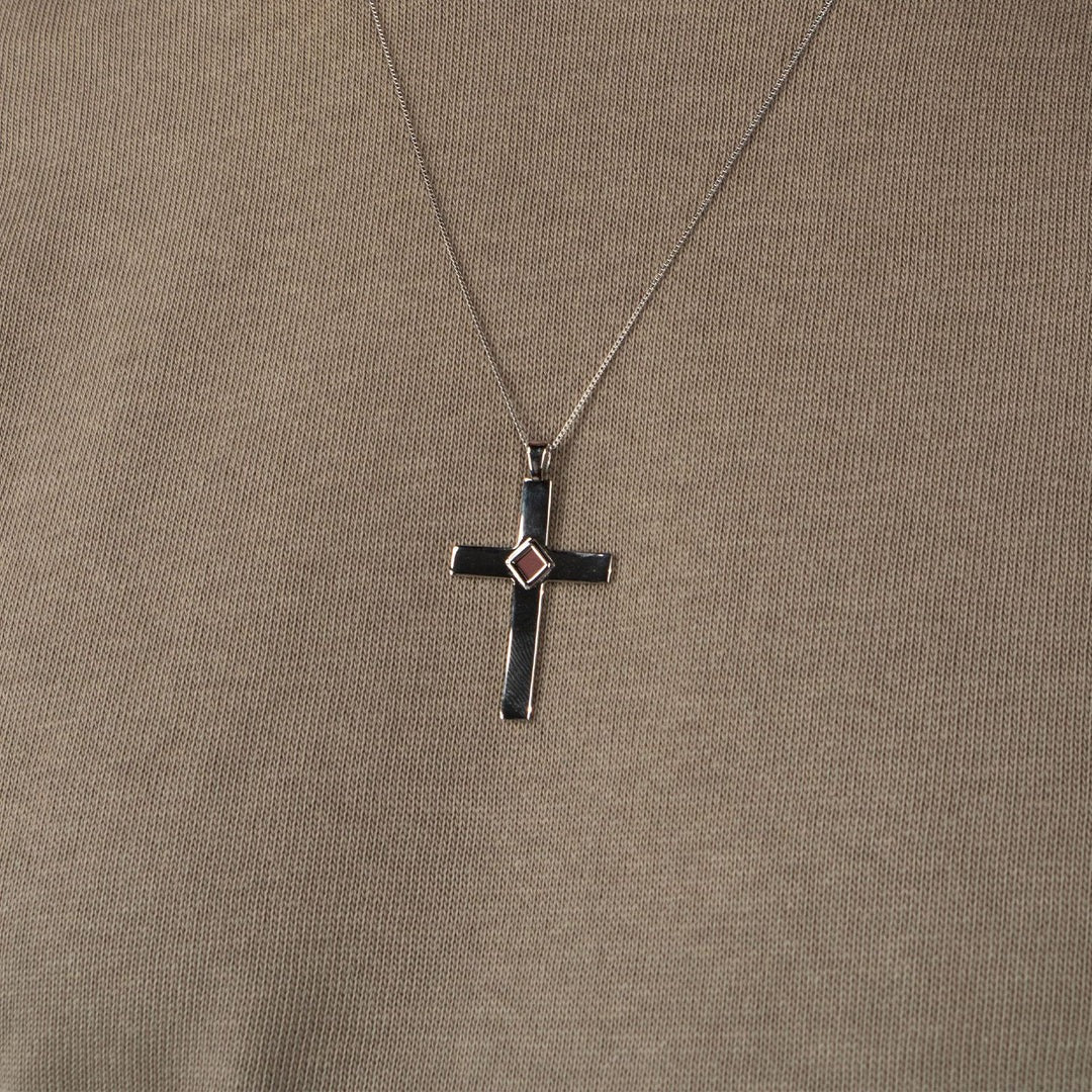 Classic Cross Necklace - Sterling Silver