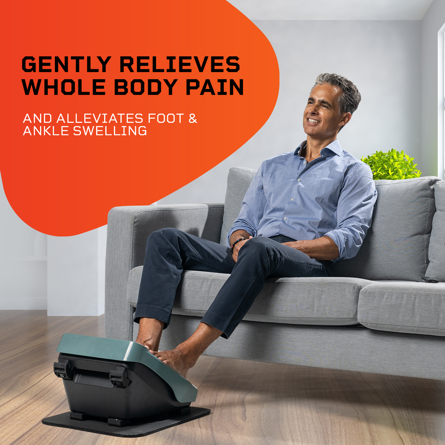 LifePro Foot Massager for Neuropathy - Relaxing Calf & Foot Therapy with Heat Option for Maximum Soothing Effect, Blood Revitalization