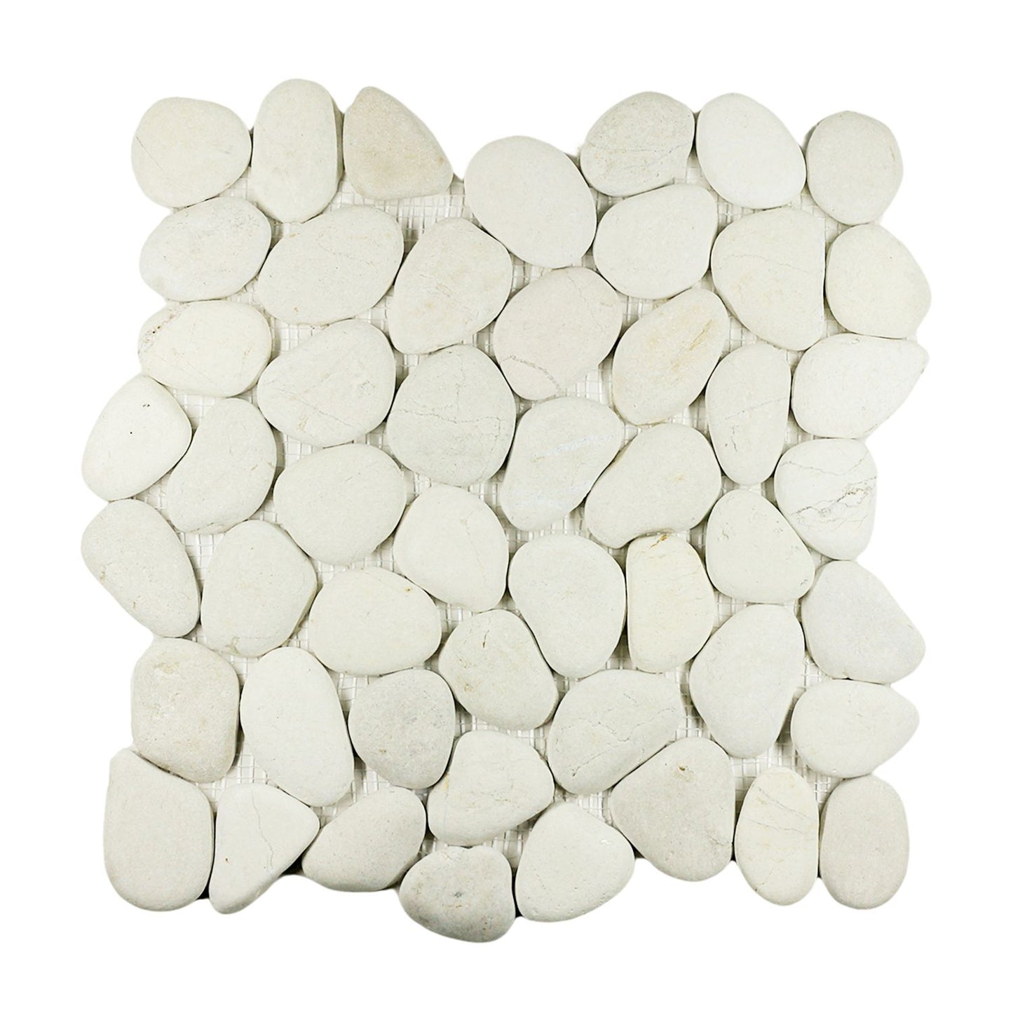 White Pebble Natural Stone Mosaic Wall & Floor Tile