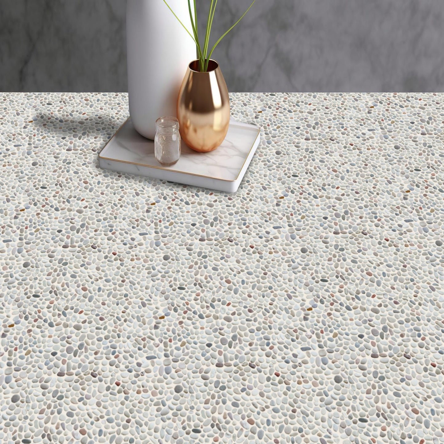 Mini Colour Pebble Natural Stone Mosaic Wall & Floor Tile