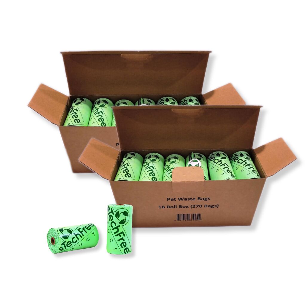PlasTechFree Home Compostable Pet Waste Bags - 36 rolls