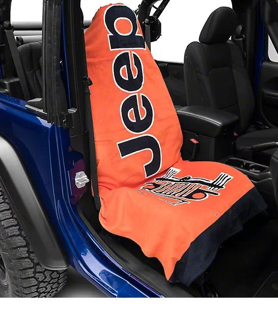 Seat Armour Part Compatible with Jeep - Towel2Go Seat Cover Blue - 100 % Cotton terry velour