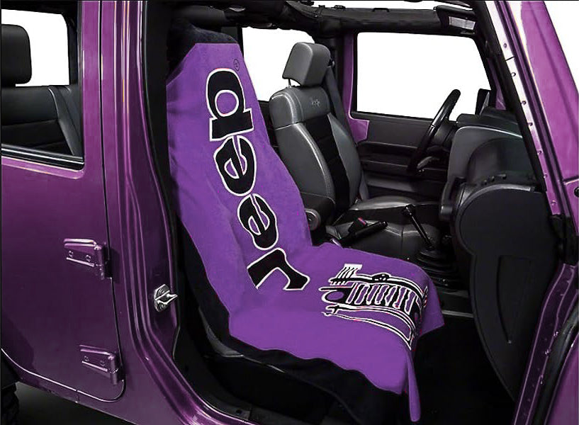 Seat Armour Part Compatible with Jeep - Towel2Go Seat Cover Blue - 100 % Cotton terry velour