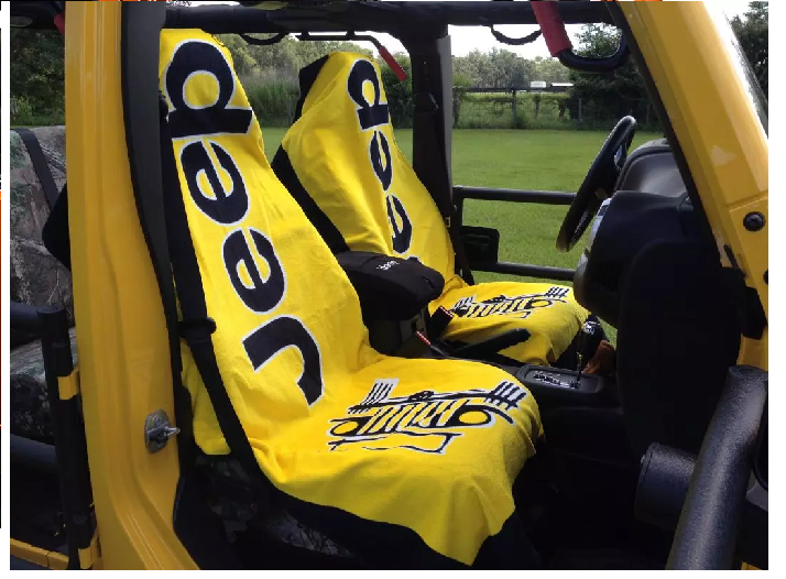 Seat Armour Part Compatible with Jeep - Towel2Go Seat Cover Blue - 100 % Cotton terry velour