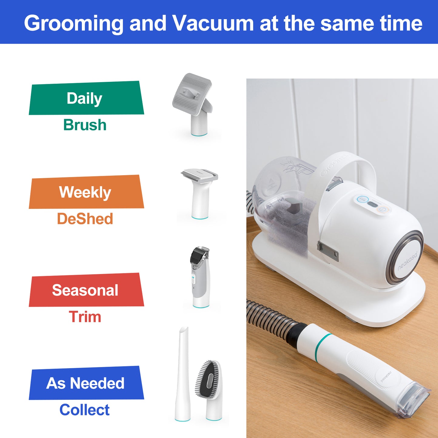 Neakasa P1 Pro Pet Grooming Vacuum for Dogs Cats