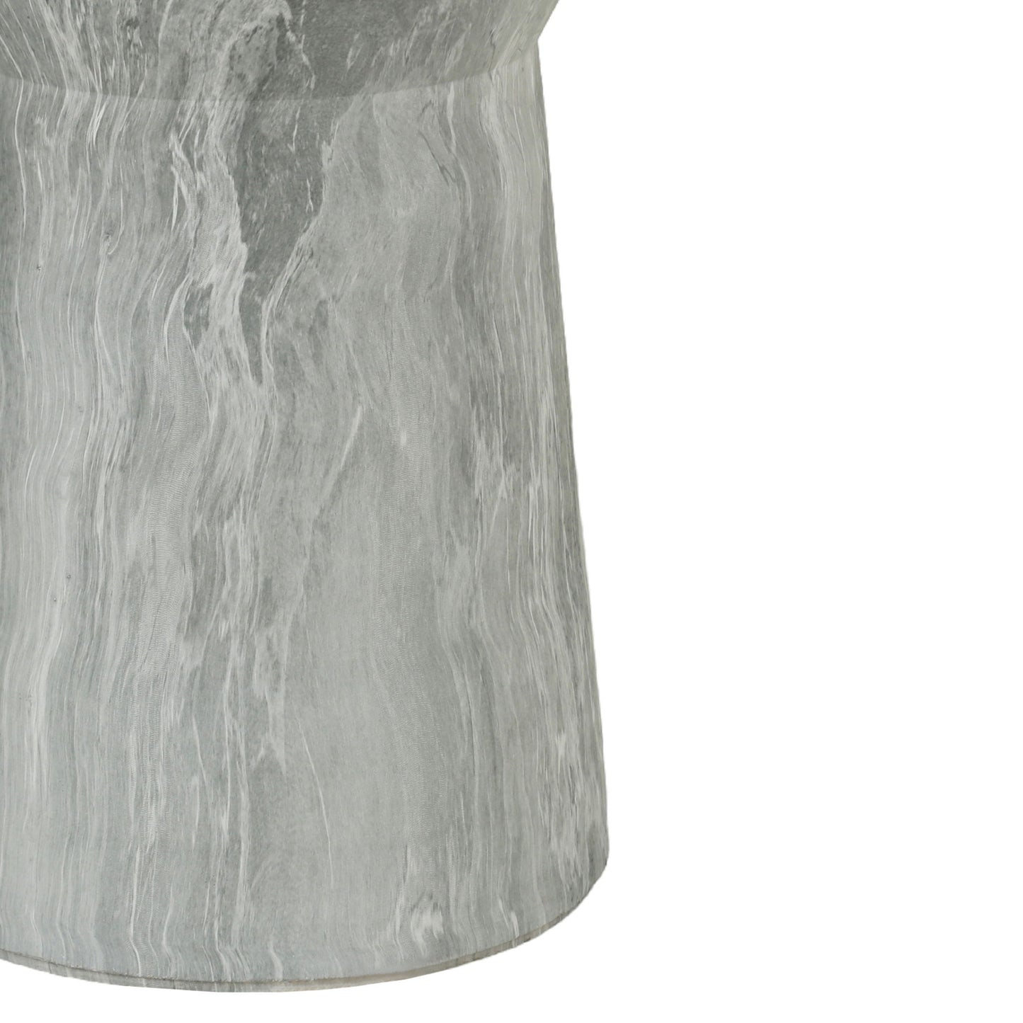 Round Outdoor End Table - Marble