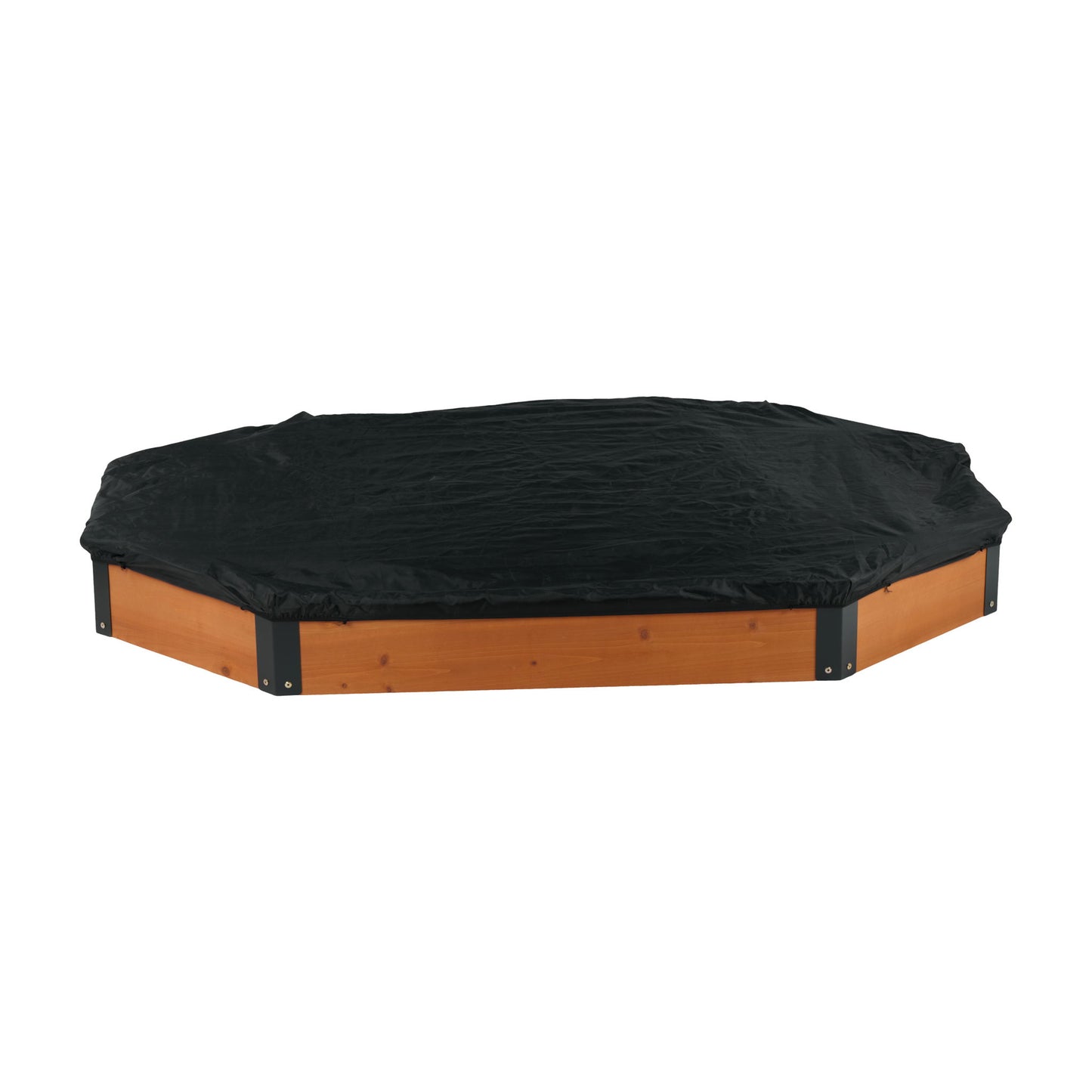 Octagon Sandbox With Storage, Sandpit With Cover And Liner For Backyard