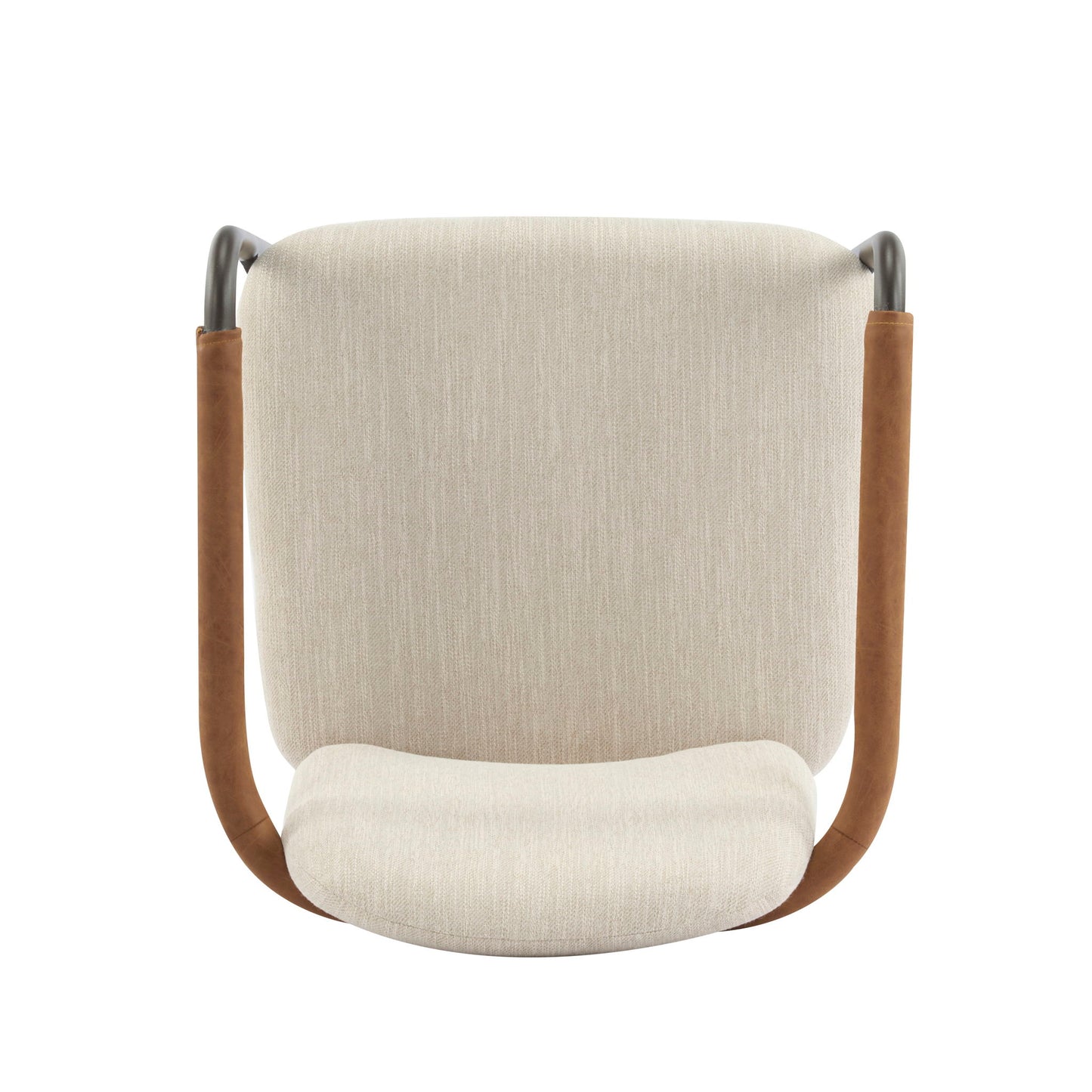 Modern Dining Chair Set With Durable Iron Frame And Comfortable Fabric Upholstery