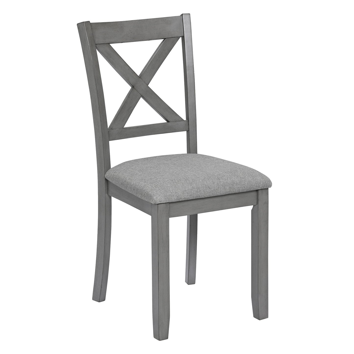 5 Piece Dining Table Set With 4 Chairs For Kitchen - Gray