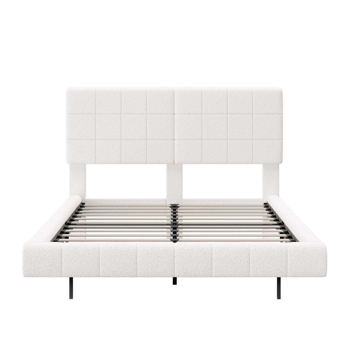 Floating Bed With Light, Soft Touch Surface