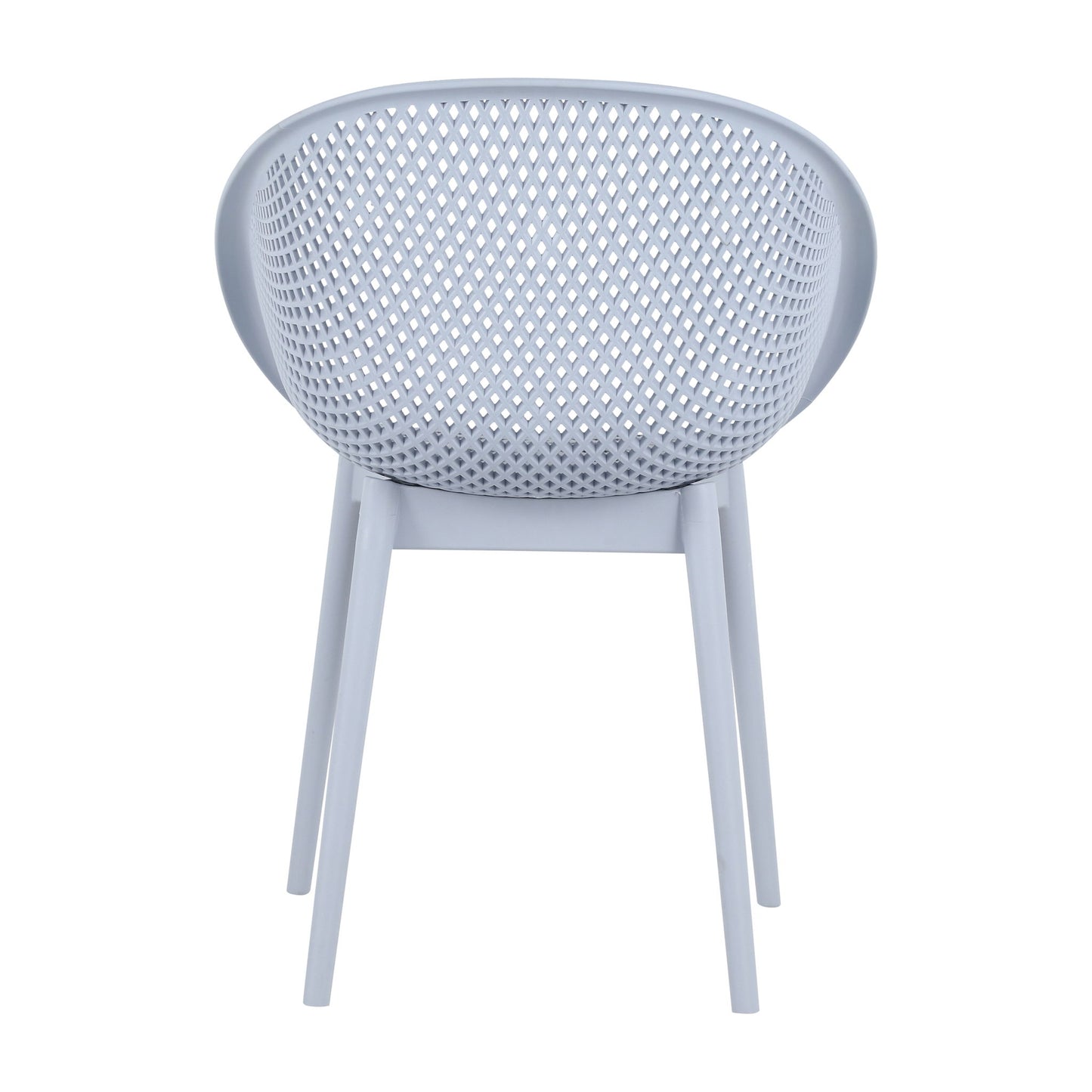 2 Piece Durable Single Chair With Hollow Out Design