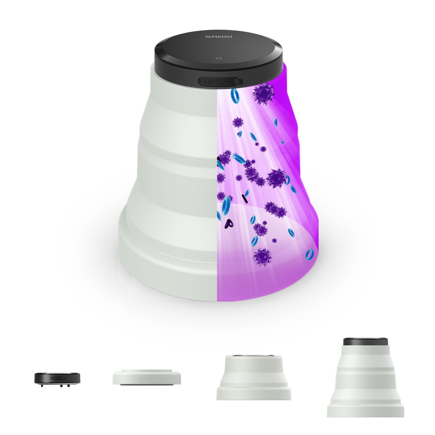Portable UVC Light Sanitizer, 99.99% Mini Travel UV