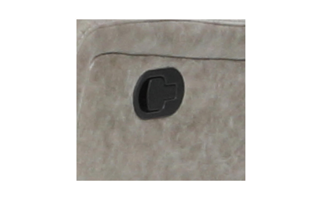 Denali Sofa Made with Faux leather in Grey