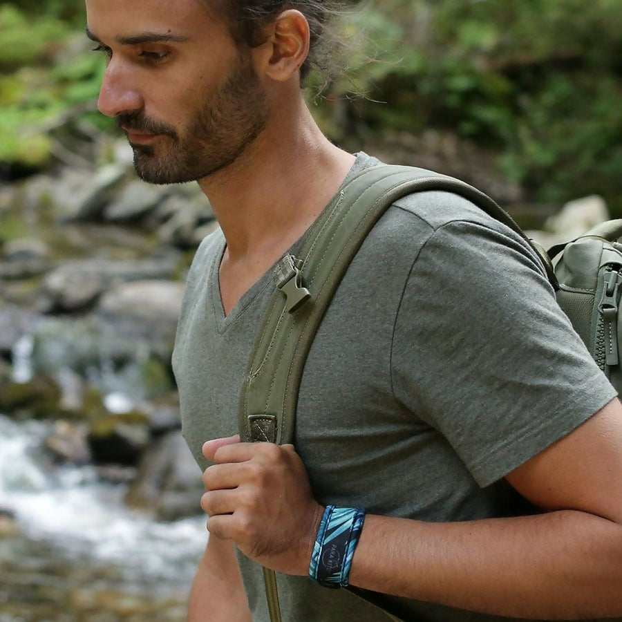 Mosquito repellent wristband with 2 refill pellets - Dark Explorer