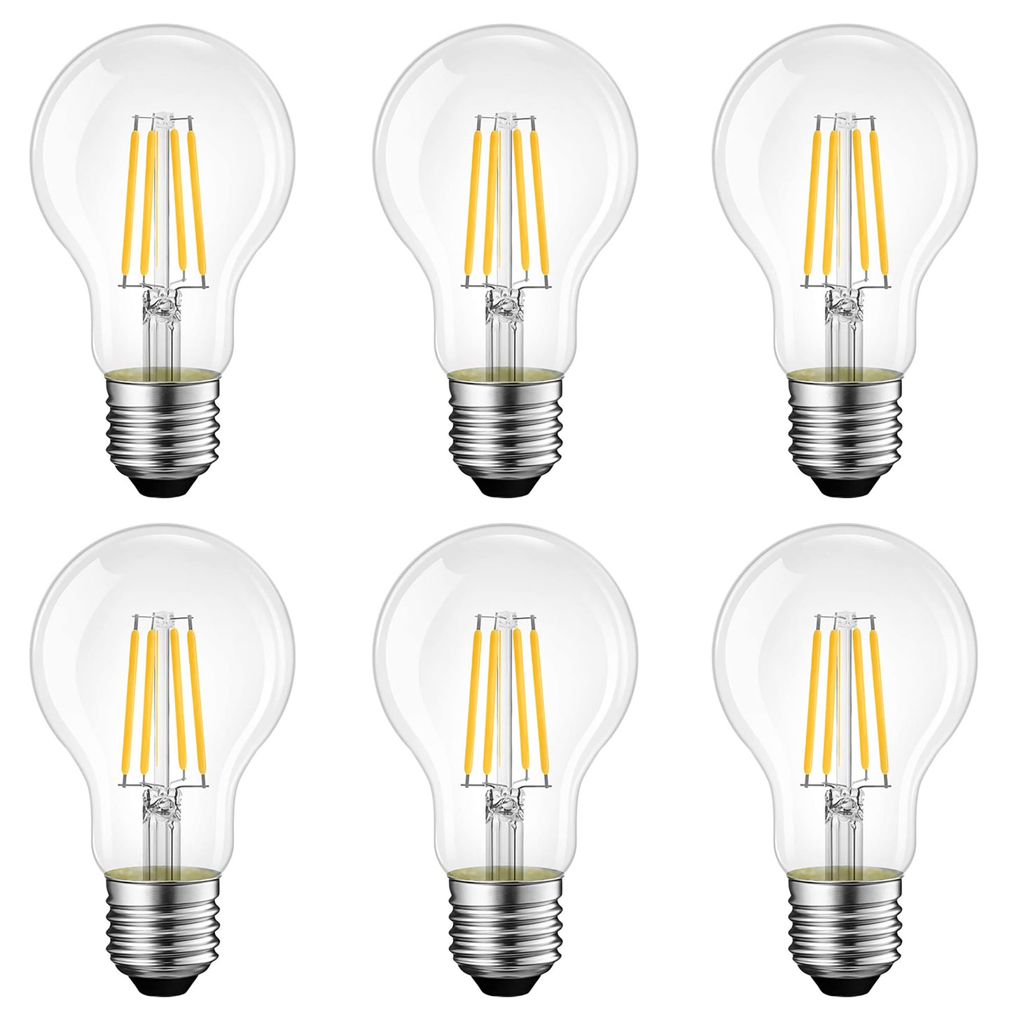 8W A60 Dimmable LED Bulb 2700k Medium Base