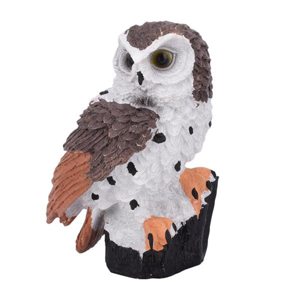 REDCOLOURFUL LED Garden Lights Solar Night Lights Owl Shape Lawn Lamp Brown