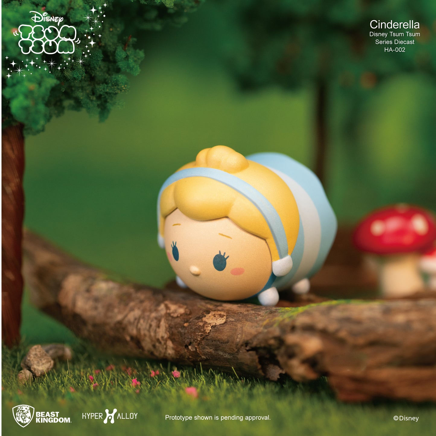 Disney Tsum Tsum Diecast Series-Cinderella (Hyper Alloy)