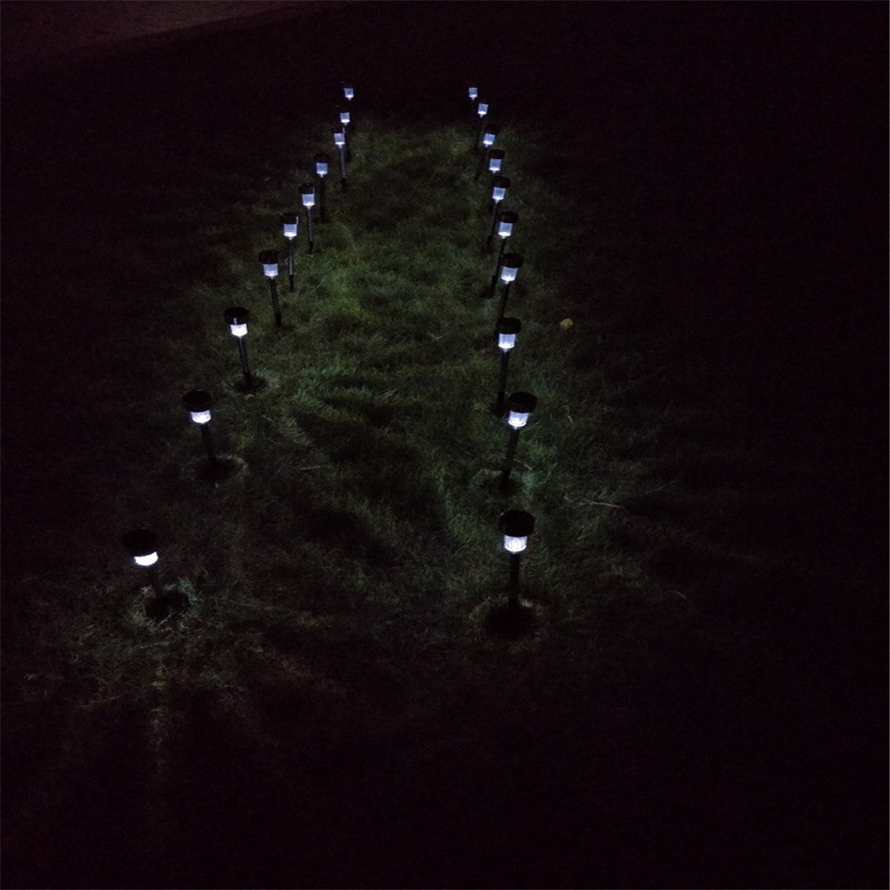 REDCOLOURFUL 10pcs/set Garden Lawn Light Small Tube Light Solar Light White