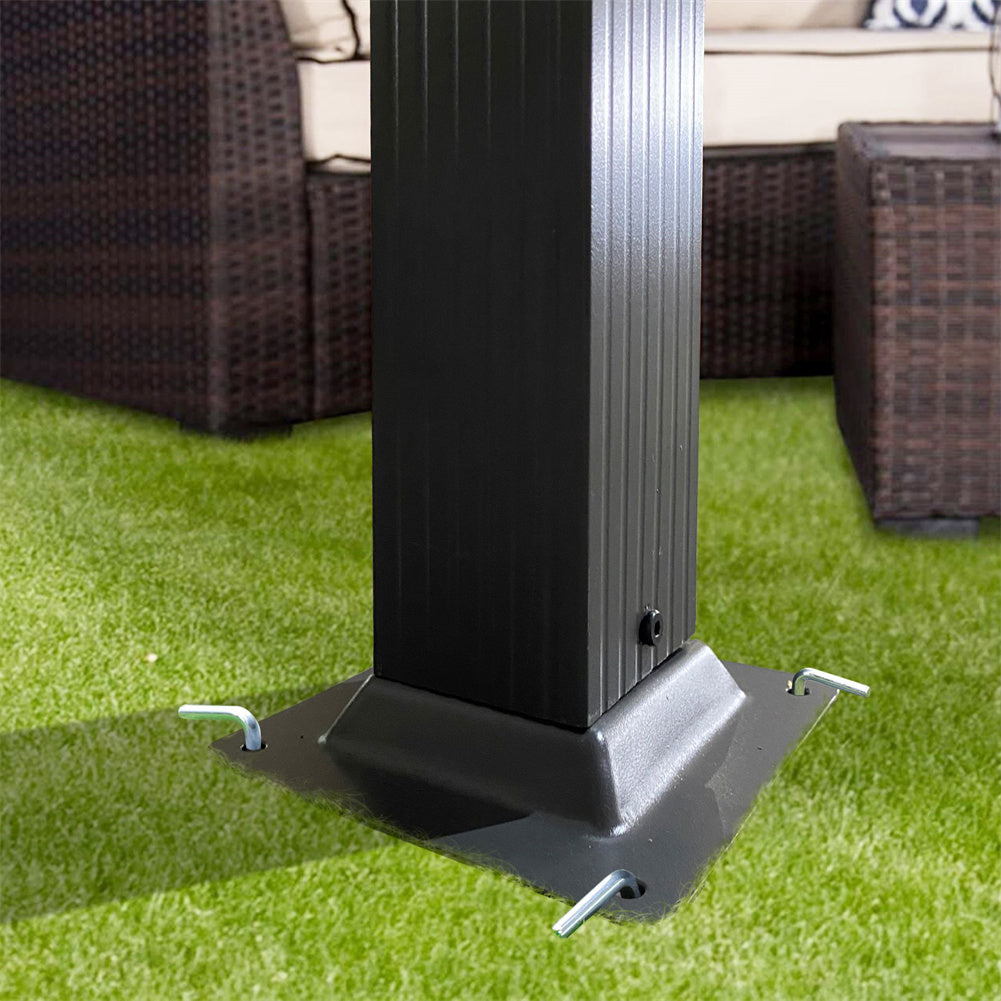 ALICIAN Outdoor Patio Retractable Pergola Shady Shelters