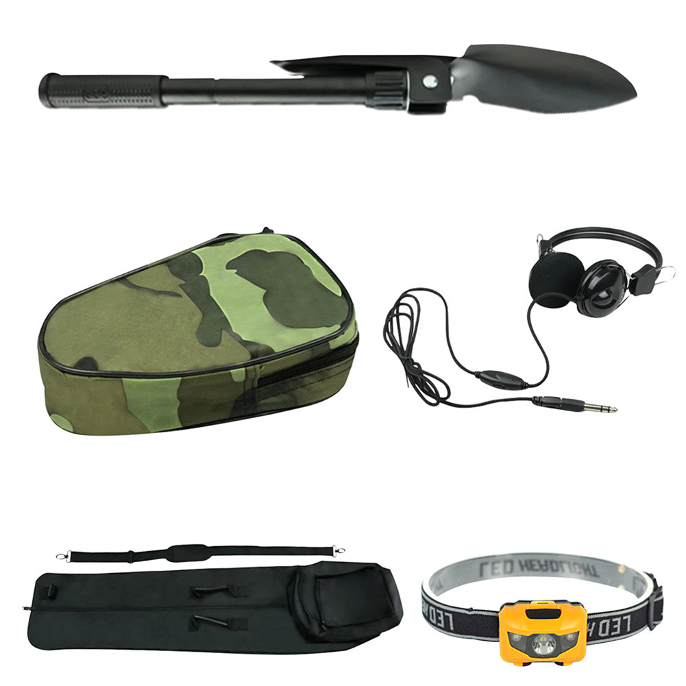 RONSHIN 10inch Metal Detector Set LCD Display Finder Treasures Seeking Tool Black