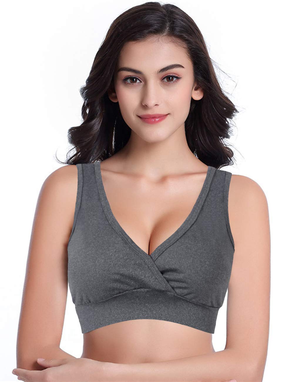 Maternity Bra/Nursing Bra Women's Super Soft Cotton Wireless Nursing Bra for Breast Feeding