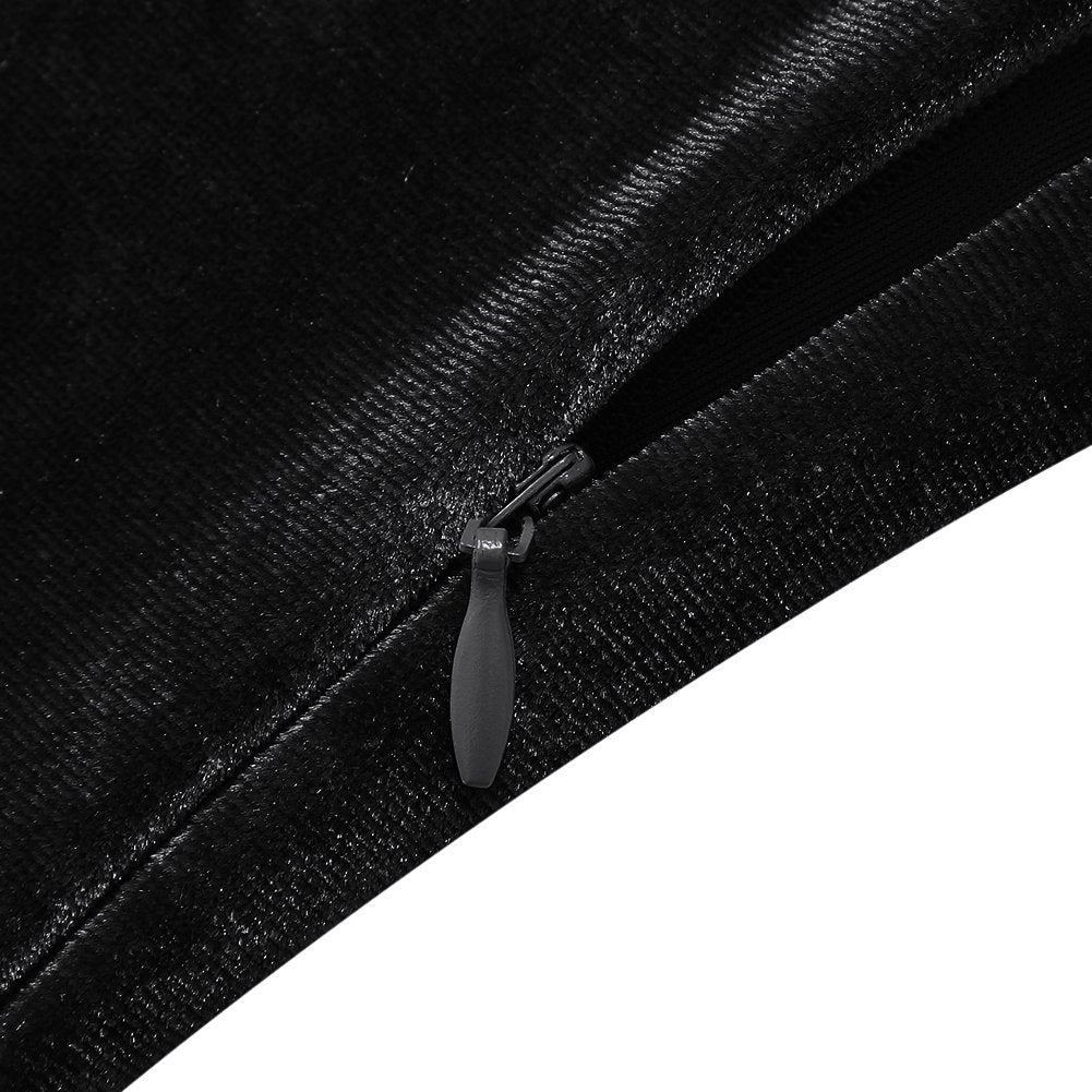 Women's Evening Sexy Spaghetti Strap Bodycon Sleeveless Backless Velvet Sexy Short Club Dress