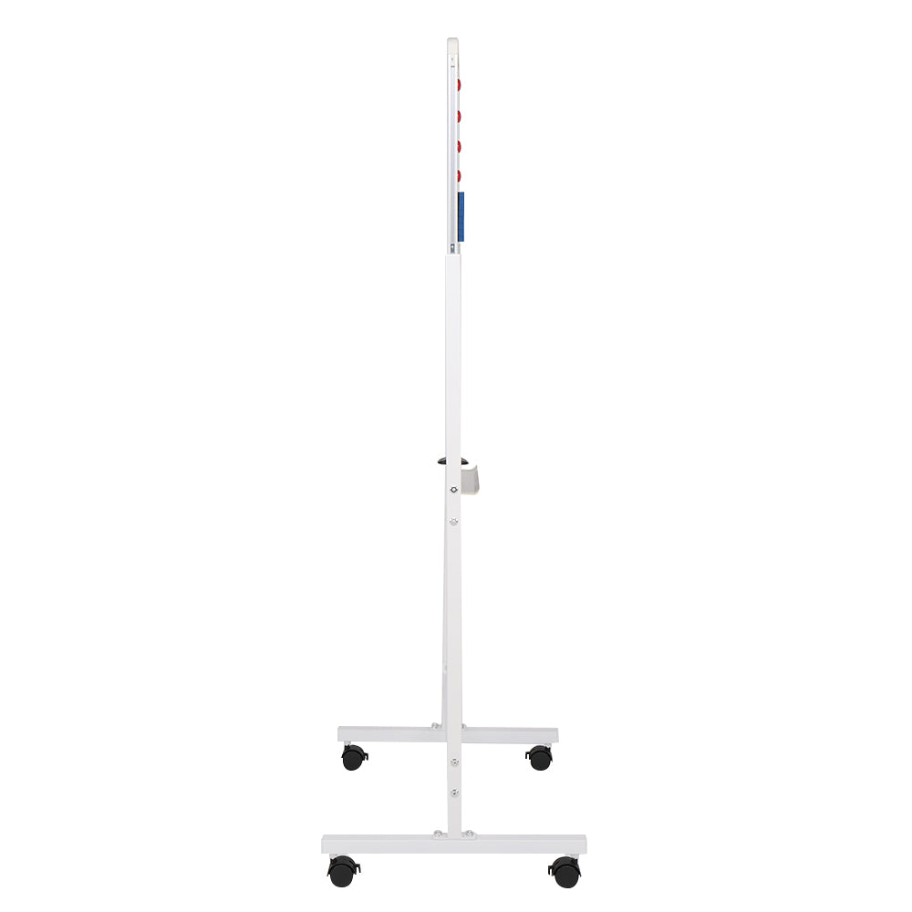 YIWA 120x60cm Vertical Movable Double-sided Whiteboard with Stand Office Classroom White