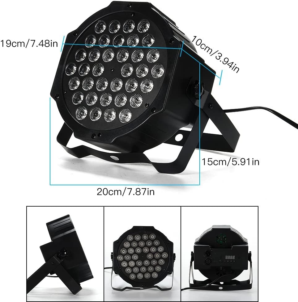 GARVEE Dj Lights 36 LED Par Lights Stage Lights 8 Pack