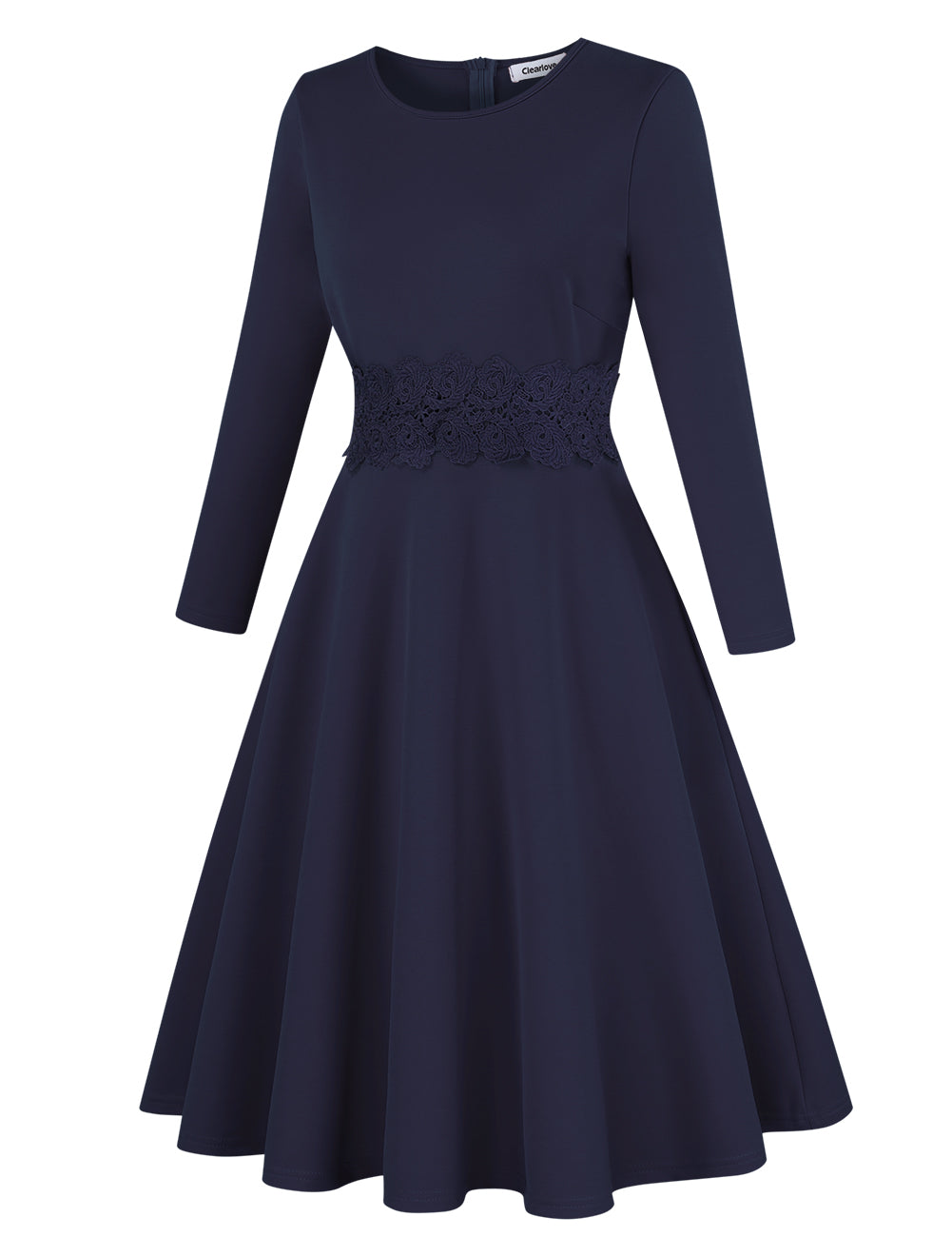 YESFASHION Ladies Cocktail Embroidered A-Line Dress
