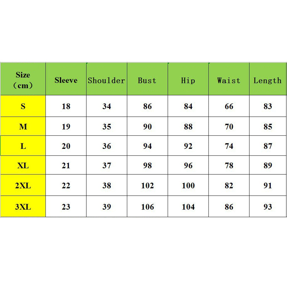 YESFASHION V-neck Shrunken Asymmetric Short-sleeved Dress