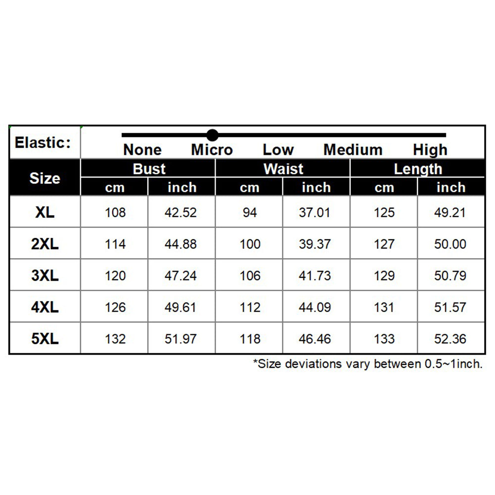 YESFASHION Plus Size Women V-neck Ruffled Irregular Print Dress Long Skirt