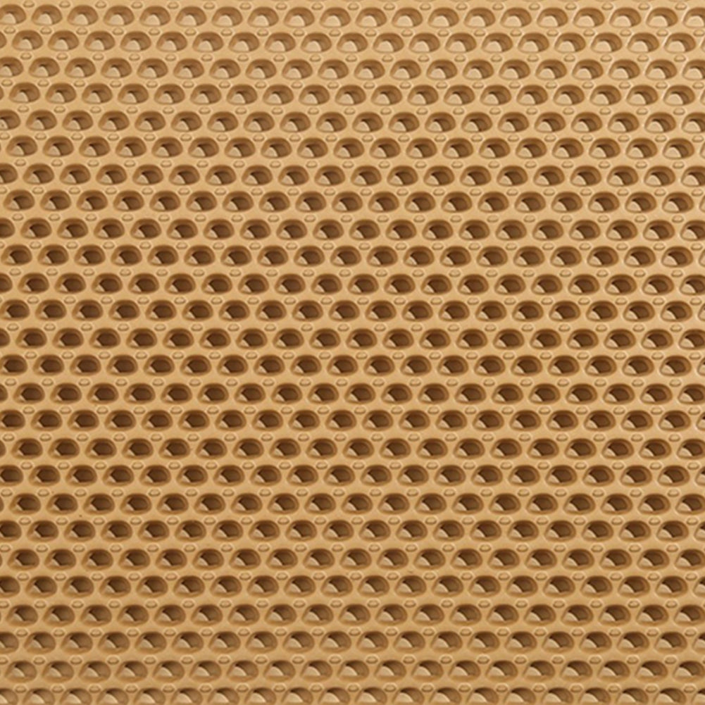BEESCLOVER Double Layers Cat Litter Mat with Mili Shape Kitty Litter Trapping Mat Training Pee Pads
