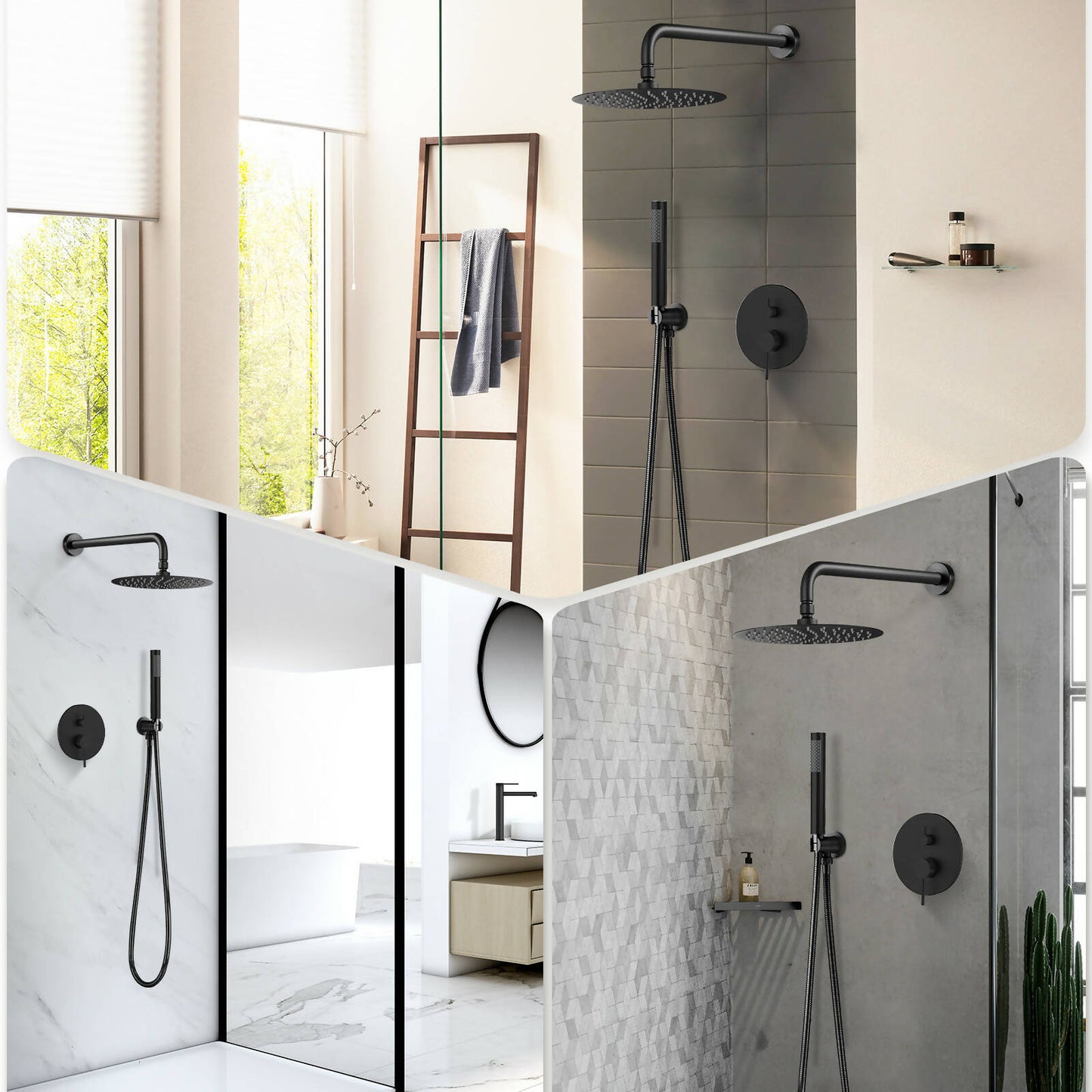 EssentialEase Collection Pressure Balanced Shower Faucet With Rough-In Valve