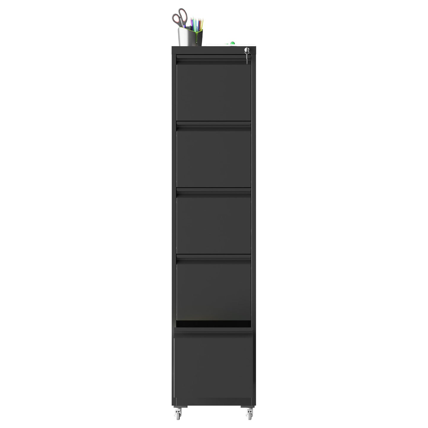 Drawer Metal Locking Vertical File Cabinet With Wheels Heavy Duty Lockable Storage
