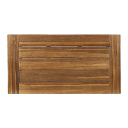 Carlisle - Industrial Coffee Table With And Slat Panel Design - Natural