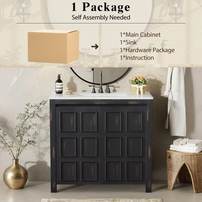 Bathroom Vanity Organizer With Sink, Combo Cabinet Set, Bathroom Storage Cabinet