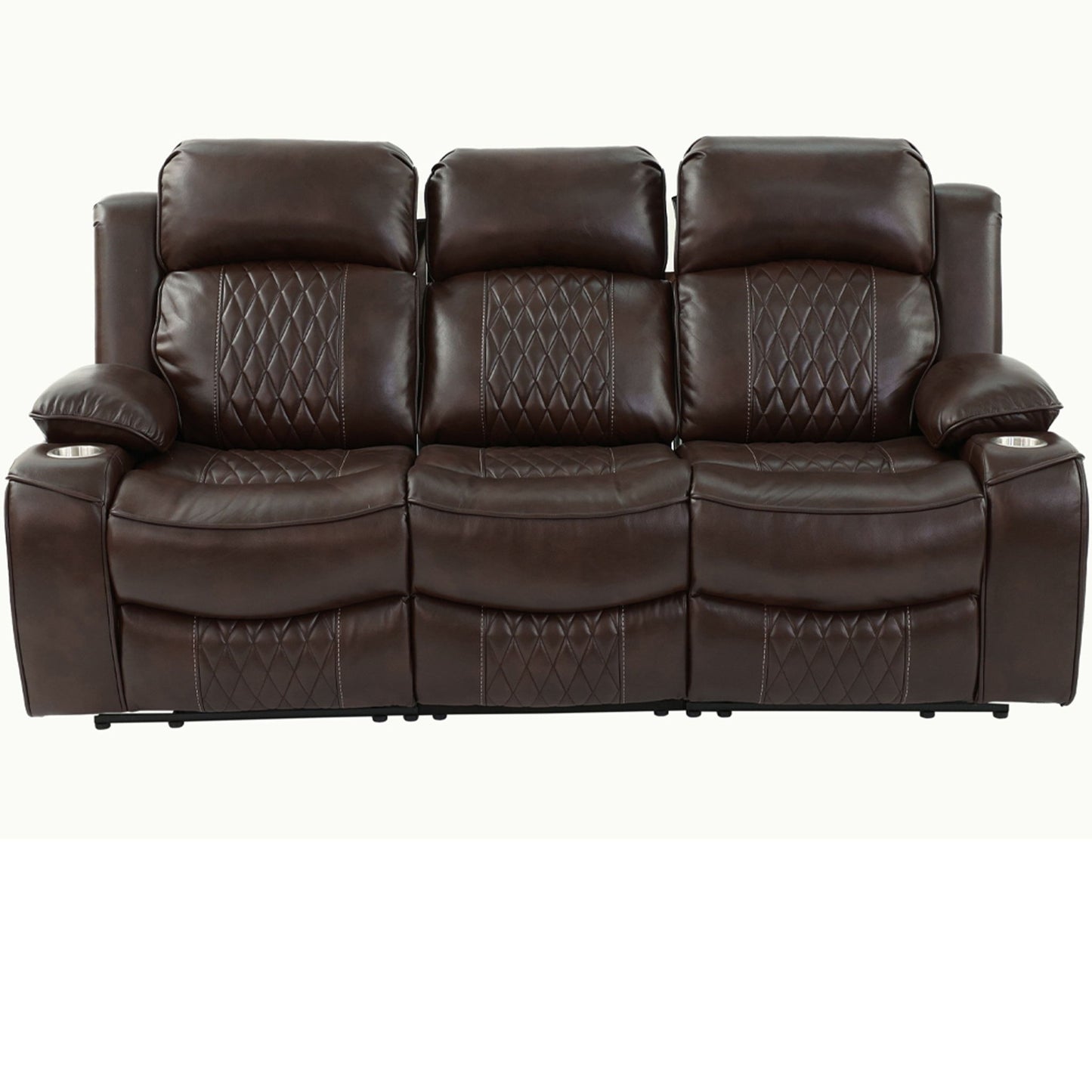 Power Motion Living Room Set With USB Port, Adjustable Headrest, Cup Holder