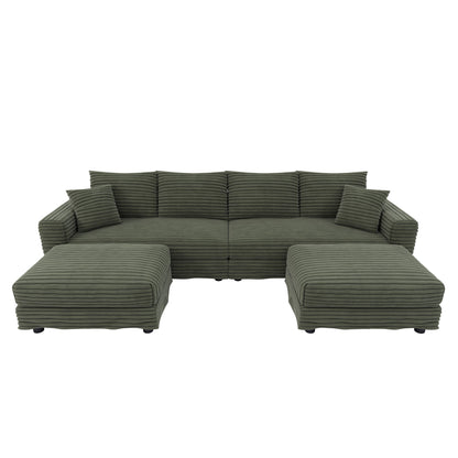 Modern Comfy Upholstered Sofa Cloud Couch & Deep Seat Couches